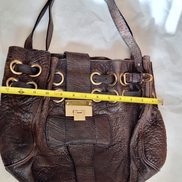 Jimmy Choo Black Leather Hobo Bag - Picture 15 of 16